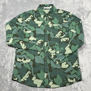 Criquet JR. Chamois Camo Long Sleeve Shirt Course Green Men's Size Large